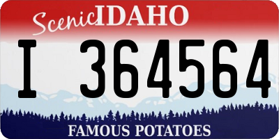 ID license plate I364564
