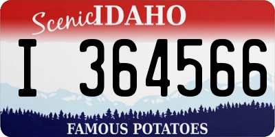 ID license plate I364566