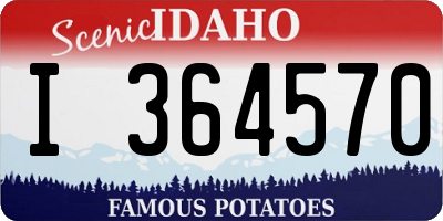 ID license plate I364570