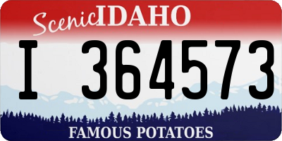 ID license plate I364573