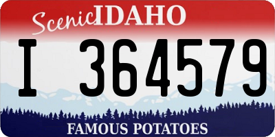 ID license plate I364579