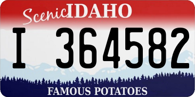 ID license plate I364582