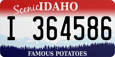 ID license plate I364586