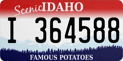 ID license plate I364588