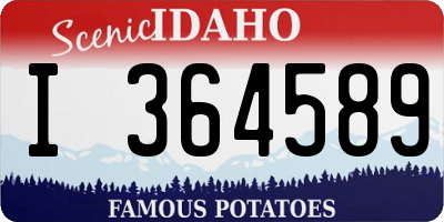 ID license plate I364589
