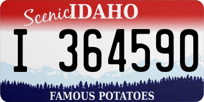 ID license plate I364590