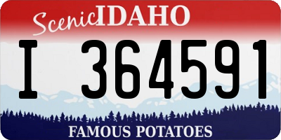 ID license plate I364591