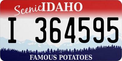ID license plate I364595