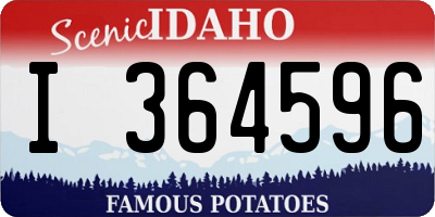 ID license plate I364596