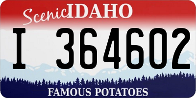 ID license plate I364602