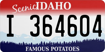 ID license plate I364604