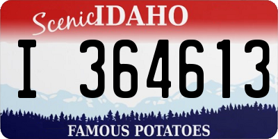 ID license plate I364613