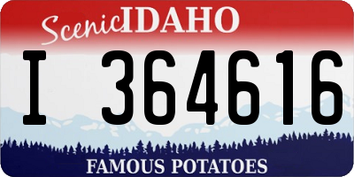 ID license plate I364616