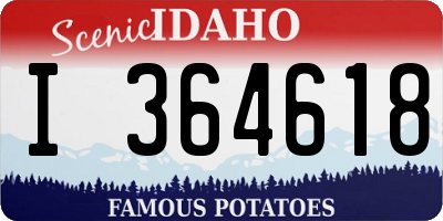 ID license plate I364618