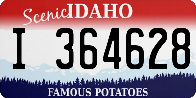 ID license plate I364628