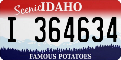 ID license plate I364634
