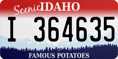 ID license plate I364635
