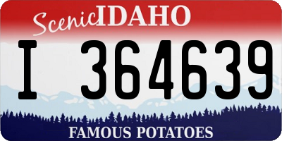 ID license plate I364639