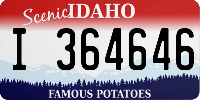 ID license plate I364646