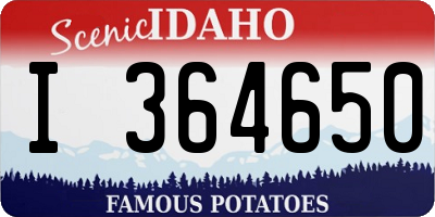 ID license plate I364650