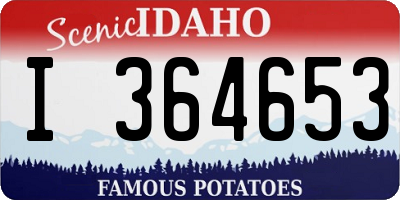 ID license plate I364653