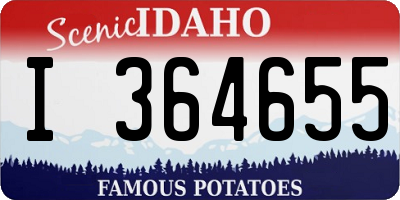 ID license plate I364655