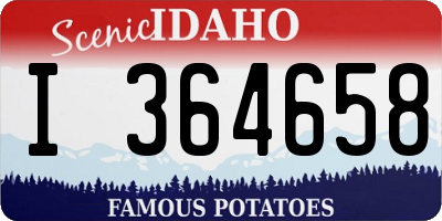 ID license plate I364658
