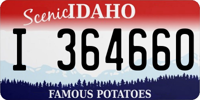 ID license plate I364660