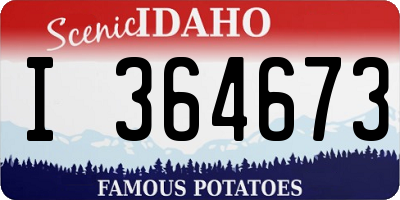 ID license plate I364673