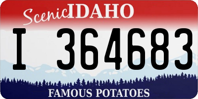 ID license plate I364683