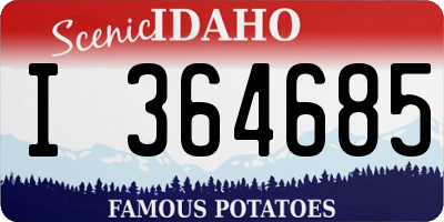 ID license plate I364685
