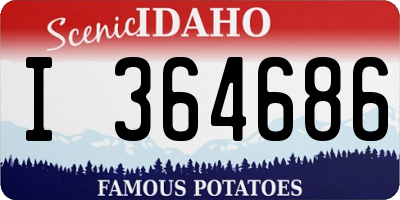 ID license plate I364686