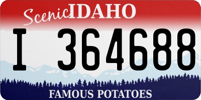 ID license plate I364688