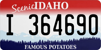 ID license plate I364690