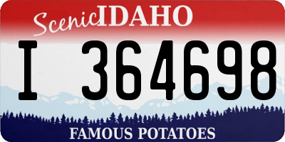 ID license plate I364698