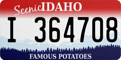 ID license plate I364708