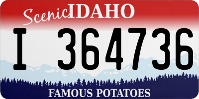 ID license plate I364736