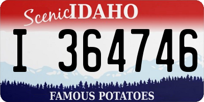 ID license plate I364746