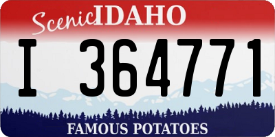 ID license plate I364771
