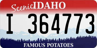 ID license plate I364773