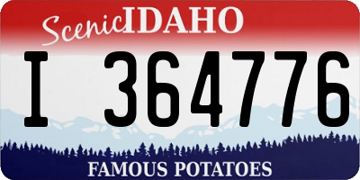 ID license plate I364776