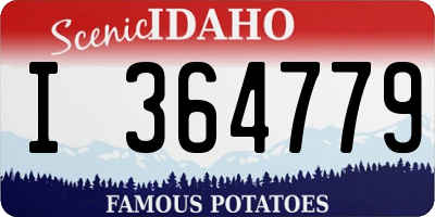 ID license plate I364779