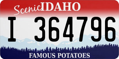ID license plate I364796