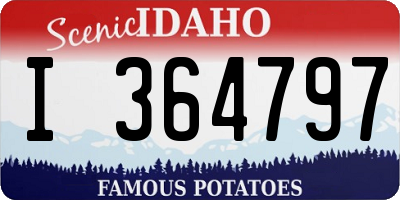 ID license plate I364797