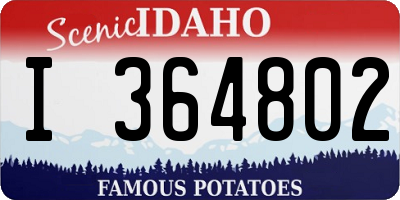 ID license plate I364802