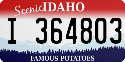 ID license plate I364803