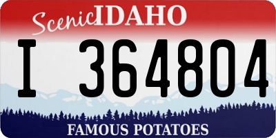 ID license plate I364804
