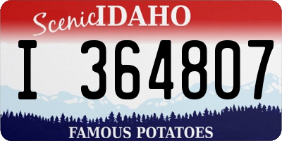 ID license plate I364807