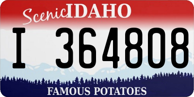 ID license plate I364808