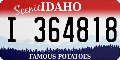 ID license plate I364818